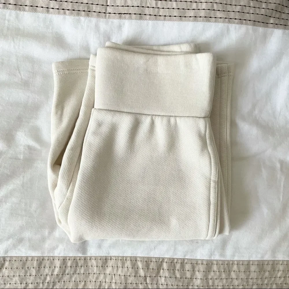 FRAME Vintage Bike Shorts Whisper White Cream Biker Shorts XXS